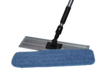 Nine Forty Industrial Strength Microfiber Hardwood Floor Cleaner - Dust Mop Kit includes Microfiber Wet Mop Pad, Telescoping Handle, & Frame (24" Frame)