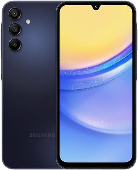 SAMSUNG Galaxy A15 5G Dual SIM (128GB, 2024) 6.5" 90Hz AMOLED, 50MP Camera, 4G Volte (Fully Unlocked International Model for AT&T, T-Mobile, Verizon, Global) A156M/DSN (w/ 256GB SD Card, Blue Black)