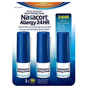 Nasacort Allergy 24hr Non-Drip Nasal Spray (120 sprays, 3 pk..)