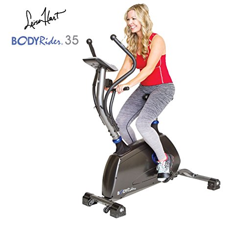 The Body Rider 35 Core & Cardio Workout Ab & Thigh Exercise Gallop Workout Trainer Machine, Silver/Blue