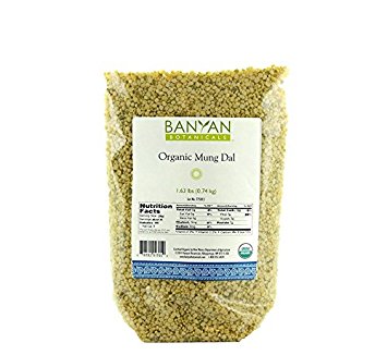 Banyan Botanicals Yellow Mung Dal - USDA Organic - Non GMO - Ayurvedic Food for Kitchari & Cleansing, 1.63 lbs