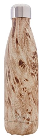 S'well Insulated, Triple Walled Stainless Steel Water Bottle, Blonde Wood In 17oz