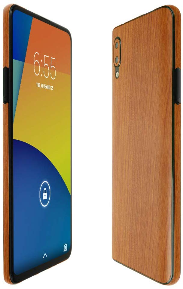 Skinomi Light Wood Full Body Skin Compatible with BLU Bold N1 (Full Coverage) TechSkin with Anti-Bubble Clear Film Screen Protector