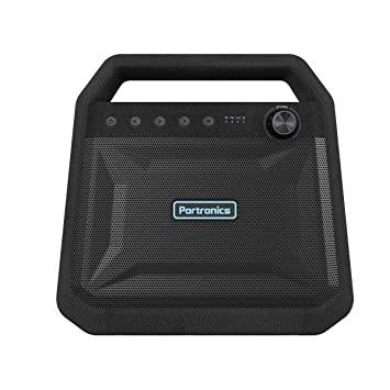 Portronics Roar POR-549, 2x12W Bluetooth 4.2 Stereo Speaker with TWS, Aux in, Micro SD Card and 6, 000mAh Battery, Black