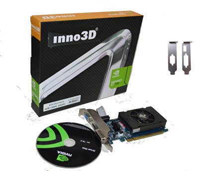 Inno3D nvidia Geforce GT 730 LP 4Gb DDR3 HDMI DVI VGA 128 bit video graphics card PCI express x16 HD 1080P Low profile