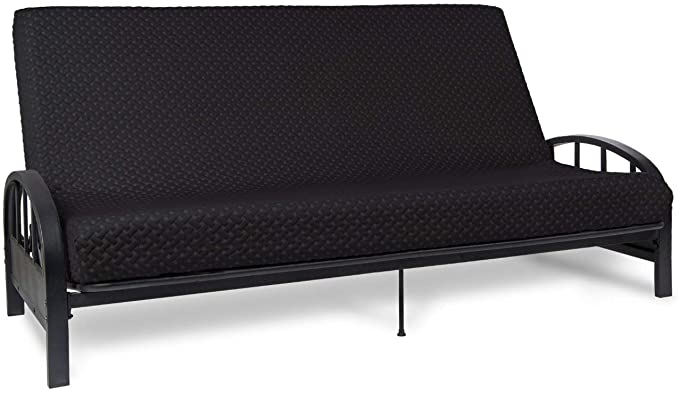 Milliard Memory Foam Futon Mattress – Full Size (Frame Not Included) (Black)