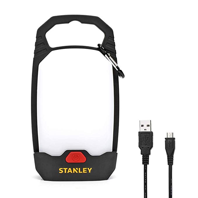 STANLEY Camping Lantern, Rechargeable Flashlights 150 Lumen, 4 Modes, Ultra Bright Handheld Night Lights with Carabiner for Emergency,Outdoor,Camping,Hiking