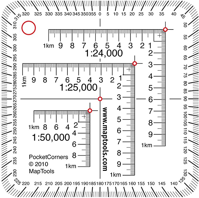 UTM Ruler For Topographic Maps