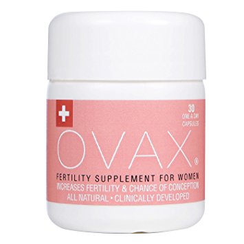 OVAX® - Fertility Supplement For Women | Natural UK Fertility Supplements | Swiss Formulated To Increase Fertility & Boost Chances Of Conception | All Natural Clinical Formulation | 30 x 1000mg Tablets