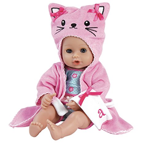 Adora BathTime Kitty 13" Girl Washable Play Doll with Open/Close Eyes for Children 1  Soft Cuddly Huggable QuickDri Body for Water Fun Toy