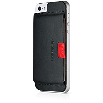 Distil Union - Wally Stick-On Wallet, Card Holder for iPhone 5/5S, iPhone SE (Ninja Black)