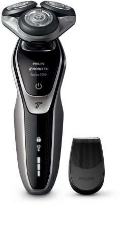 Philips Norelco Electric Shaver 5500 Wet and DryS537081 with Turbomode and Precision Trimmer