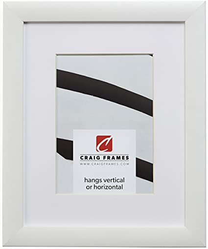 Craig Frames 23247812 17 x 22 Inch White Picture Frame Matted to Display a 13 x 19 Inch Photo