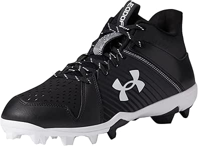 Under Armour men's Leadoff Mid Rubber Molded Baseball Cleat Shoe