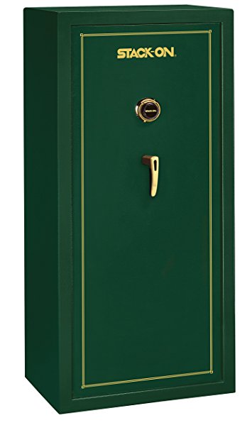 Stack-On SS-22-MG-C 22 Gun Fully Convertible Security Safe with Combination Lock, Matte Hunter Green