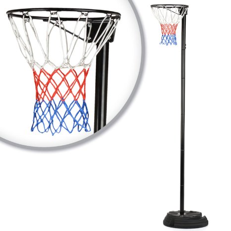 10ft Netball Stand and Hoop (Height Adjustable)