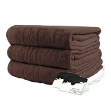 Biddeford 2023-905291-711 Heated Knit Microplush Blanket Queen Chocolate