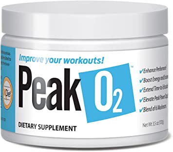 PeakO2® Mushroom Endurance Blend (Boost Oxygen Levels, Increase Strength & Endurance) (50 Servings) (Organic Mushroom Blend)