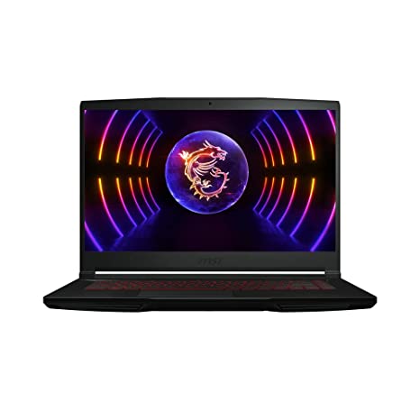 MSI Thin GF63, Intel 12th Gen. i7-12650H, 40CM FHD 144Hz Gaming Laptop (8GB/512GB NVMe SSD/Windows 11 Home/Nvidia GeForce RTX4050, 6GB GDDR6/Black/1.86Kg), 12VE-079IN