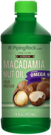 Macadamia Nut Oil Cold Pressed 16 fl oz 100% Pure