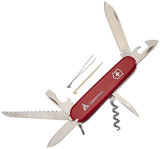 Victorinox Army Knife Camper Multifunctional Tool - Red, 9 x 2.5 x 1.2 cm