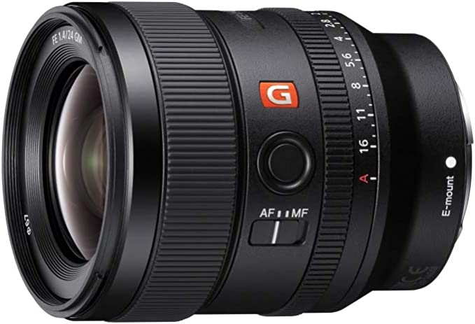 Sony E-mount FE 24mm F1.4 GM Full Frame Wide-angle Prime Lens (SEL24F14GM), Black