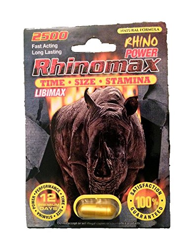 Libimax Rhinomax Male Enhancement Sexual Pill Rhino Power 2500mg Pill- 6 Pills