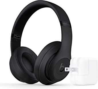 Beats Studio3 Wireless in Black with Apple 12W USB Power Adapter