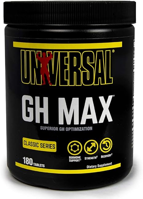 Universal Nutrition GH Max - Naturally Promote GH Production and Increase nitrogen Retention, Pills