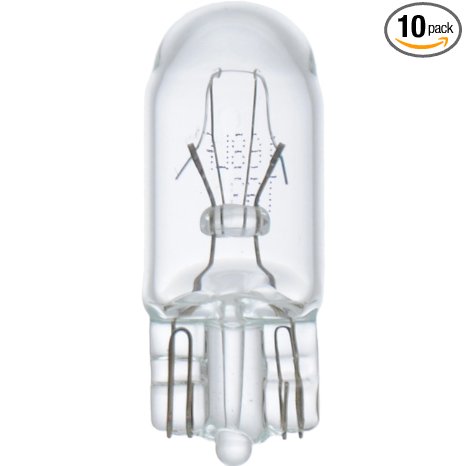 SYLVANIA 168 Basic Miniature Bulb, (Contains 10 Bulbs)