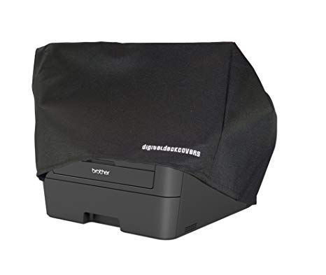 BROTHER MFC-L2700DW / MFC-L2720DW / MFC-L2740DW / MFC-L2750DW / DCP-L2540DW / MFC-7860DW Printer Dust Cover and Protector [Antistatic, Water Resistant, Heavy Duty Fabric, Black] by DigitalDeckCovers