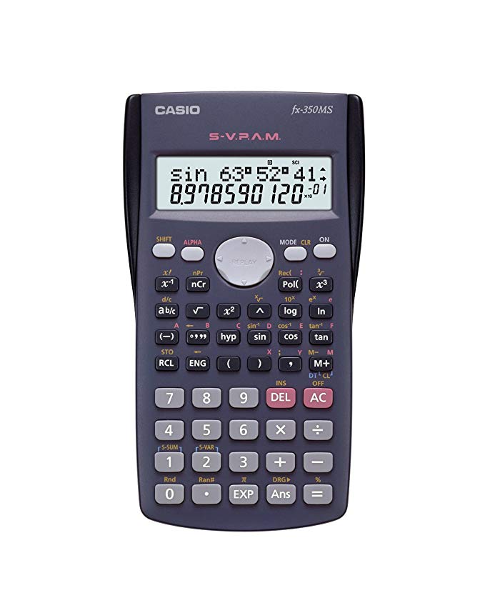 Casio Fx350 Fx-350ms Display Scientific Calculations Calculator with 240 Functions Limited Edition