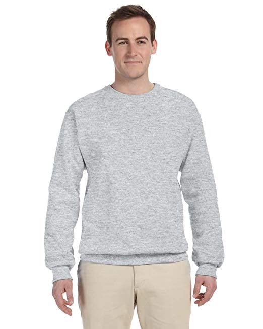 Jerzees Men's Pill Resistant Long Sleeve Crewneck Sweatshirt