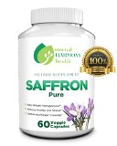 1 Saffron Pure Extract 8850 mg- Get An Increase In Weight Loss A Decrease In The Urge To Snack- 100 Natural Veggie Capsules- Crocus Sativus A Flower Plant That Increases The Levels Of Serotonin To Improve Mood And Reduce Stress- Also Lowers Blood Pressure And Increases Energy Levels - Order Risk Free With Eternal Harmony Health 100 Money Back Guarantee Limited Time Pricing- Buy 2 And Get Free Shipping- Order Today