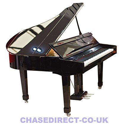 Chase CDP-723 Digital Grand Piano in High Gloss Black Polished Ebony