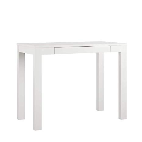 AmazonBasics Wooden Desk with Drawer - 39-Inch, White