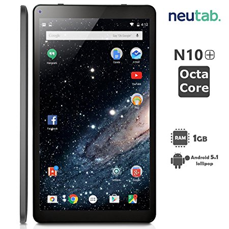 NeuTab N10 Plus 10.1 Inch Octa Core CPU 16GB ROM Tablet PC Google Android 5.1 Lollipop OS UK Plug