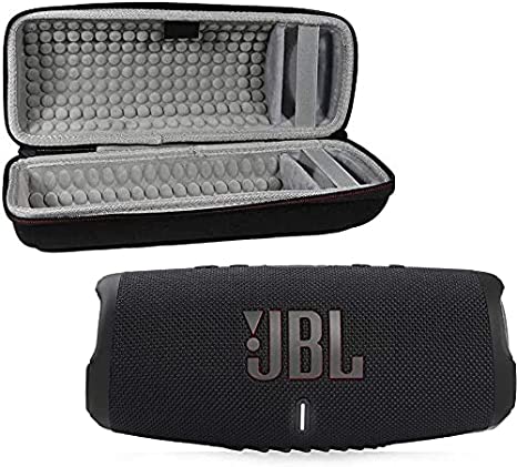 JBL Charge 5 Waterproof Wireless Bluetooth Speaker Built-in Powerbank with WRP Hard Travel Case (Black)