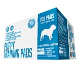 Bulldogology Premium Puppy Training Pads - Quilted 5 Layers with Super Absorbent Polymer - No-slip Sticky Tape Under Pads - Attractant and Odor Neutralizer - Made For All Types of Dogs - 100 Bulk Count - 24 X 24 - Free Guide to Train Your Pup - 100 Satisfaction Guaranteed
