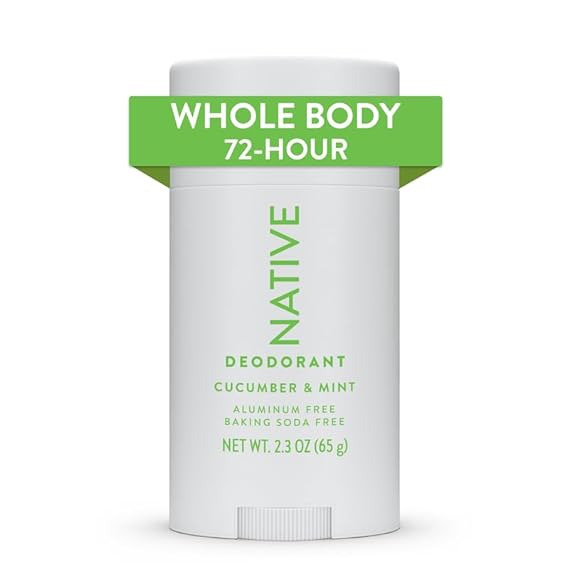 Native Whole Body Deodorant Contains Naturally Derived Ingredients | Deodorant for Women and Men, 72 Hour Odor Protection, Aluminum Free with Coconut Oil and Shea Butter | Cucumber & Mint