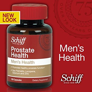 Schiff Prostate Health with Saw Palmetto, Lycopene & Selenium, 120 Capsules Natural Ingredients, Scientifically Formulated to Promote Healthy Prostate Function (Pack of 2)
