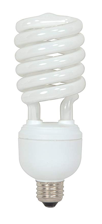 Satco S7334 40 Watt (150 Watt) 2600 Lumens Hi-Pro Spiral CFL Soft White 2700K Medium Base 120 Volt Light Bulb, Energy Star