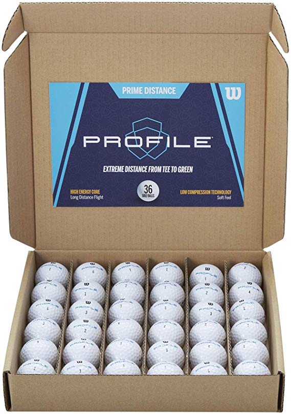 Wilson Prime Distance Golf Balls (Pack of 36)