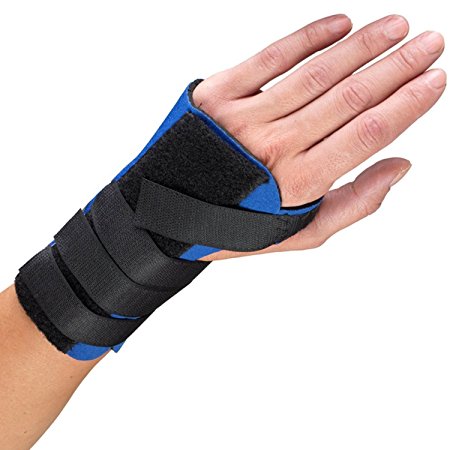 OTC Wrist Splint, Cock-up Style, Neoprene, Black, Medium (Left Hand)