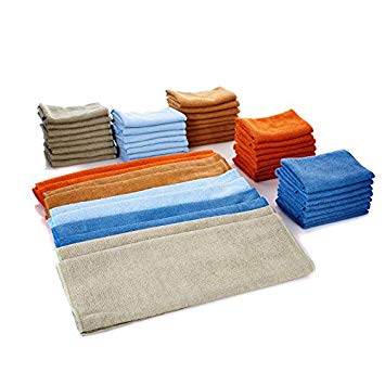 Dura Fiber Microfiber 50-Pack Regular and Large Cleaning Cloths