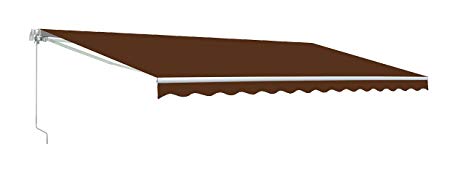 ALEKO AW13X10BROWN36 Retractable Patio Awning 13 x 10 Feet Brown