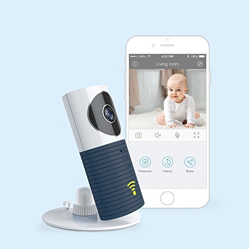 JTD  Smart Wireless IP WiFi DVR Security Surveillance Camera with Motion Detector Two-way Audio and Night Vision Best Security Camera Baby Monitor for your BabyHome Pet or Business Space Grey
