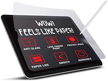 Akamai 12.9 Inch iPad Pro Paper Feel Glass Screen Protector - 2 Pk - Paper Feel Matte Texture - Writing & Drawing Film