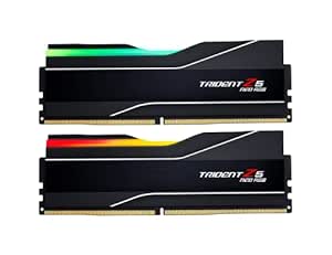 G.Skill Trident Z5 NEO RGB Series (AMD Expo) 64GB (2 x 32GB) 288-Pin SDRAM DDR5 6000 CL30-40-40-96 1.40V Dual Channel Desktop Memory F5-6000J3040G32GX2-TZ5NR (Matte Black)