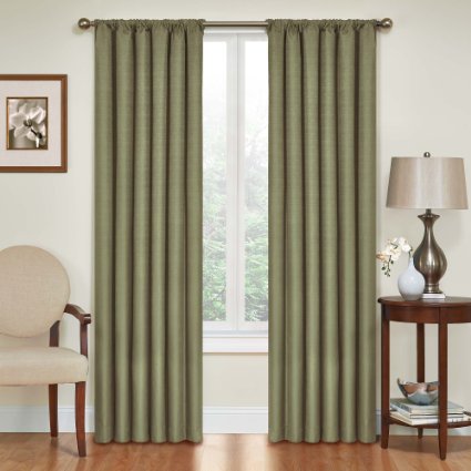Eclipse Kendall Blackout Thermal Curtain Panel,Artichoke,84-Inch